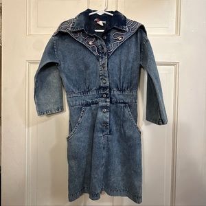 Vintage western Donuts dress Sz 6